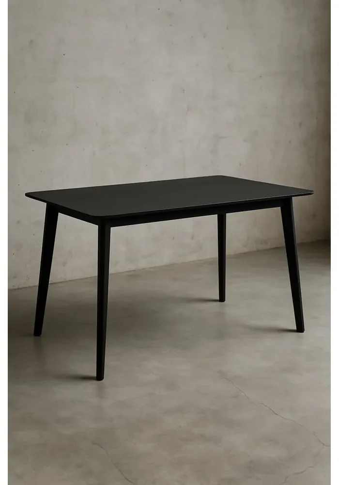 Masă de dining cu blat negru 70x120 cm Vojens – Bonami Essentials