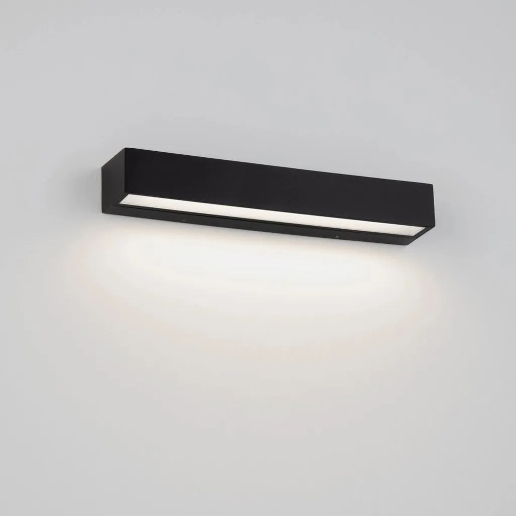 Aplica LED CCT ambientala de exterior IP65 LANE neagra 19W