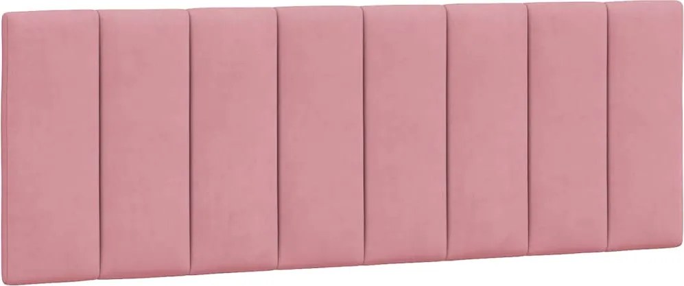 vidaXL Pernă tăblie de pat, Hanko, roz, 140 cm, catifea