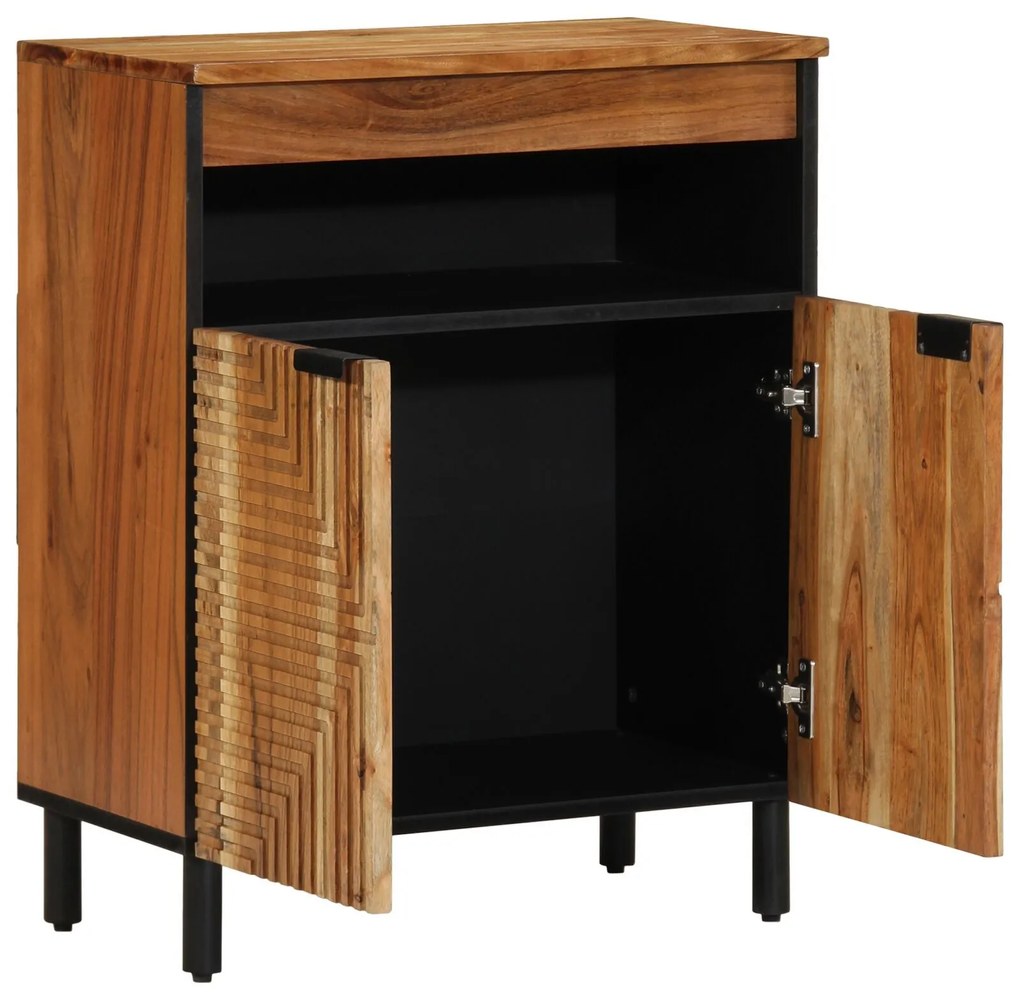 vidaXL Dulap, 60x33x75 cm, lemn masiv de acacia