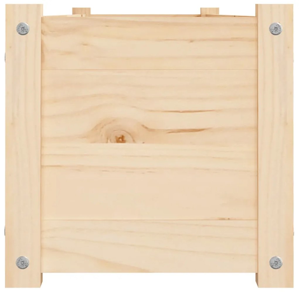 Strat inaltat de gradina, 2 buc., 150x31x31 cm, lemn masiv pin 2, Maro