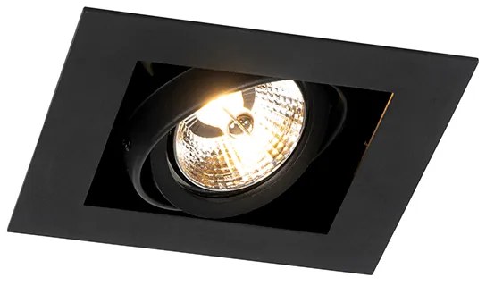 Set de 6 spoturi încastrate moderne negre reglabile - Oneon 70