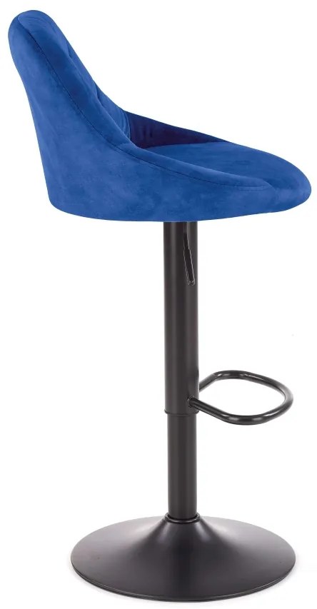 Scaun de bar H-101 velvet bleumarin