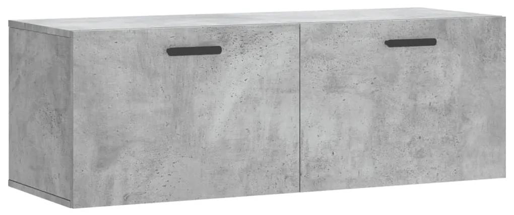 830144 vidaXL Dulap de perete, gri beton, 100x36,5x35 cm, lemn prelucrat