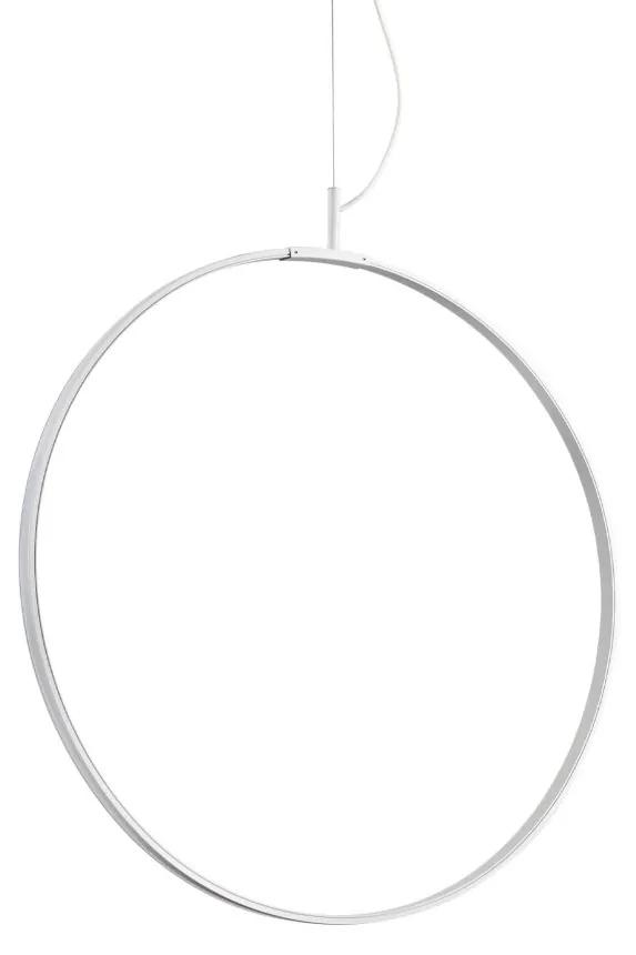 Lustra / Pendul LED suspendata design modern circular Circus sp d60 alba