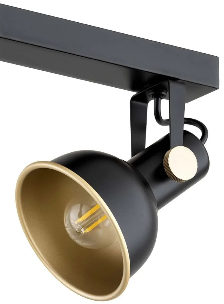 Lustra cu 4 spoturi directionabile design modern Lenora negru