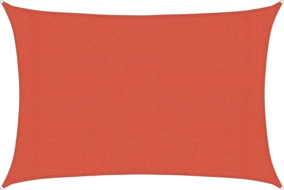 vidaXL Pânză parasolar, cărămiziu, 3x5 m, 160 g/m² , HDPE