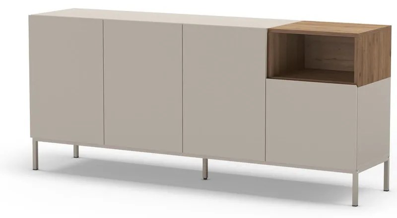 Comodă crem 180x80 cm Cailin – Marckeric