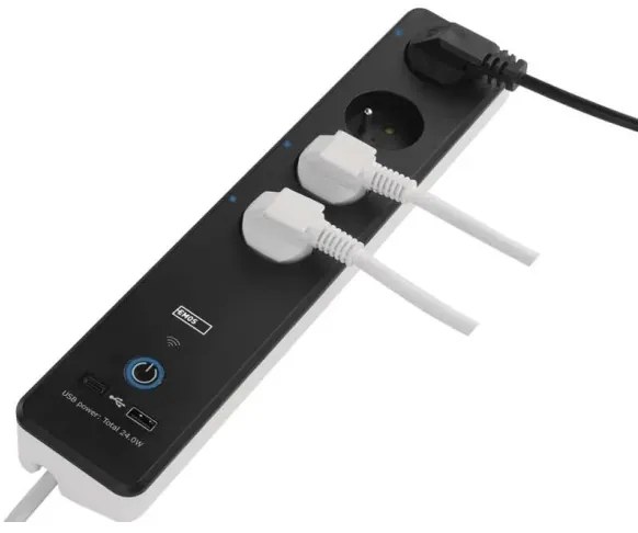 Prelungitor inteligent cu întrerupător GoSmart 4Z + 1xUSB-A + 1xUSB-C 2 m Wi-Fi Tuya