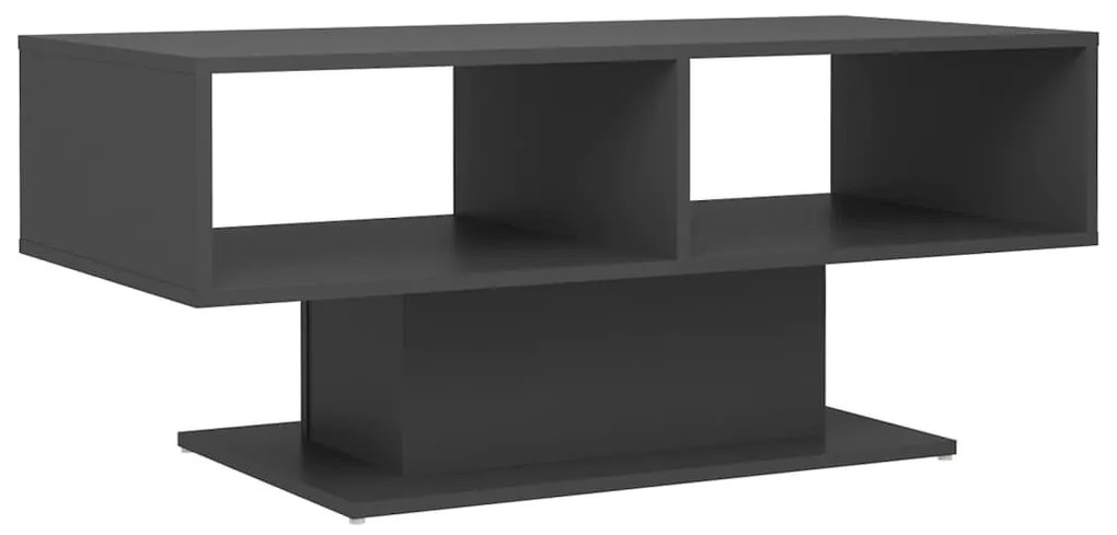 806824 vidaXL Măsuță de cafea, gri, 103,5x50x44,5 cm, PAL