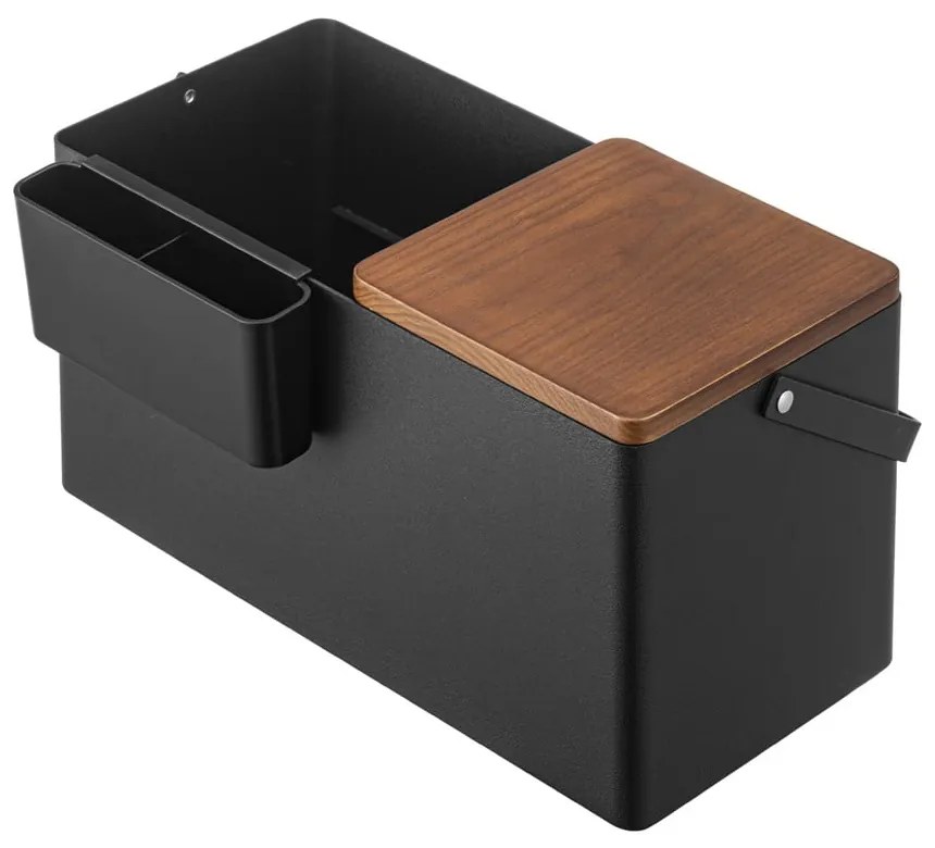 Organizator de baie negru din metal pentru cosmetice - YAMAZAKI