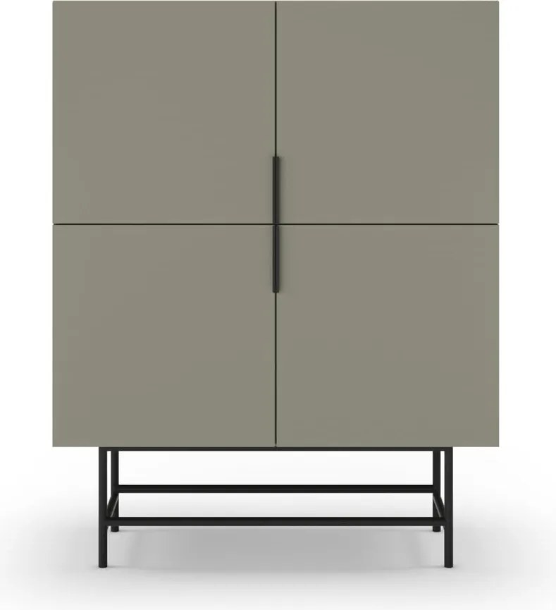 Dulap verde/gri 100x128 cm Eldia – Marckeric