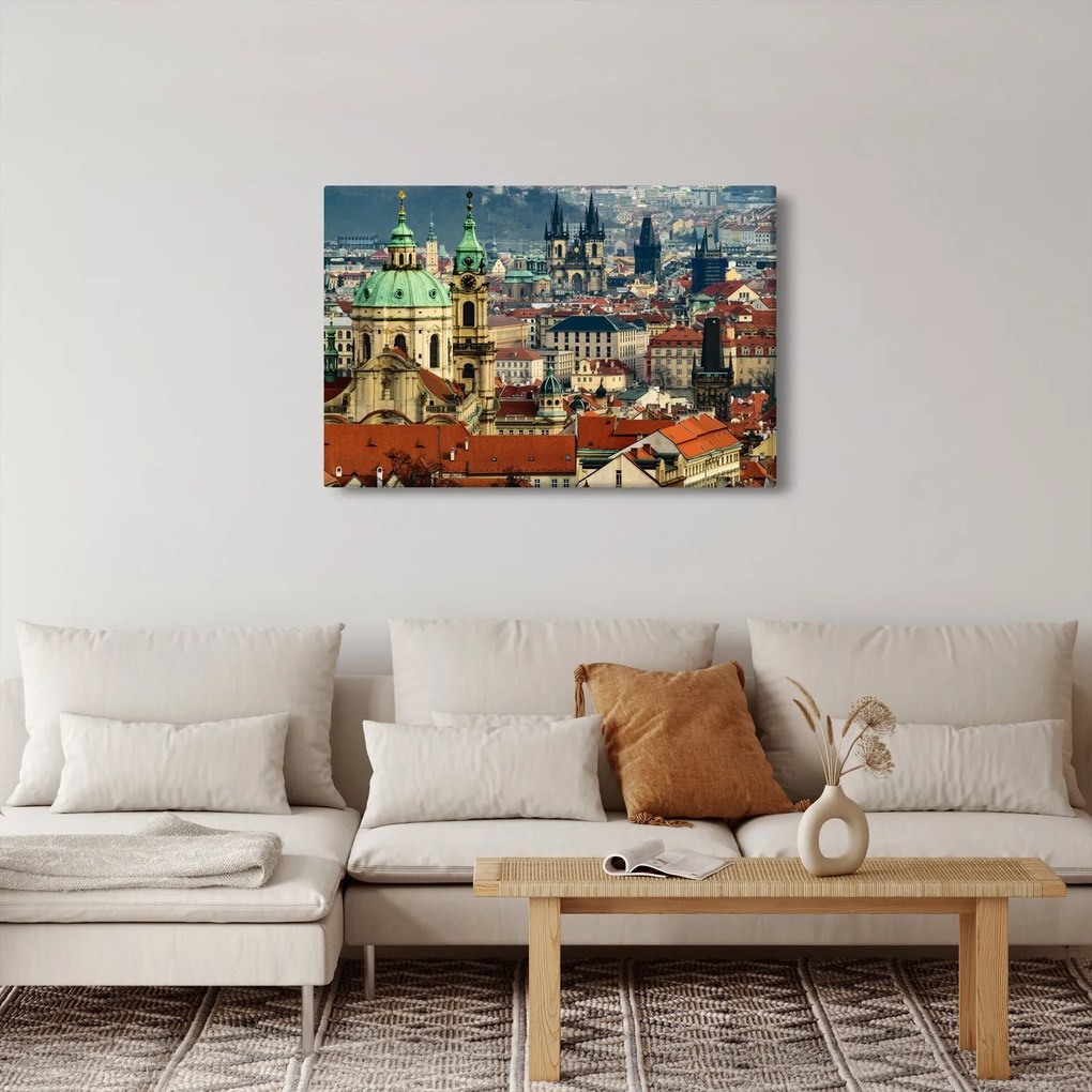 Tablou - Panorama din Praga (90x60 cm)