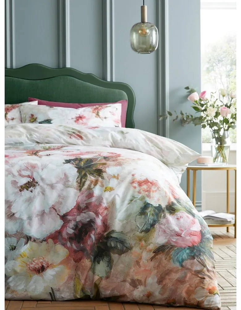 Lenjerie de pat din bumbac pentru pat dublu/extinsă 230x220 cm Rose Bloom – RHS