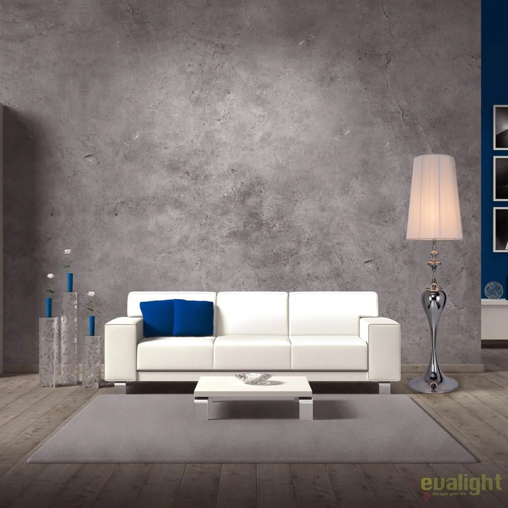 Lampadar elegant design modern, Lucie alb
