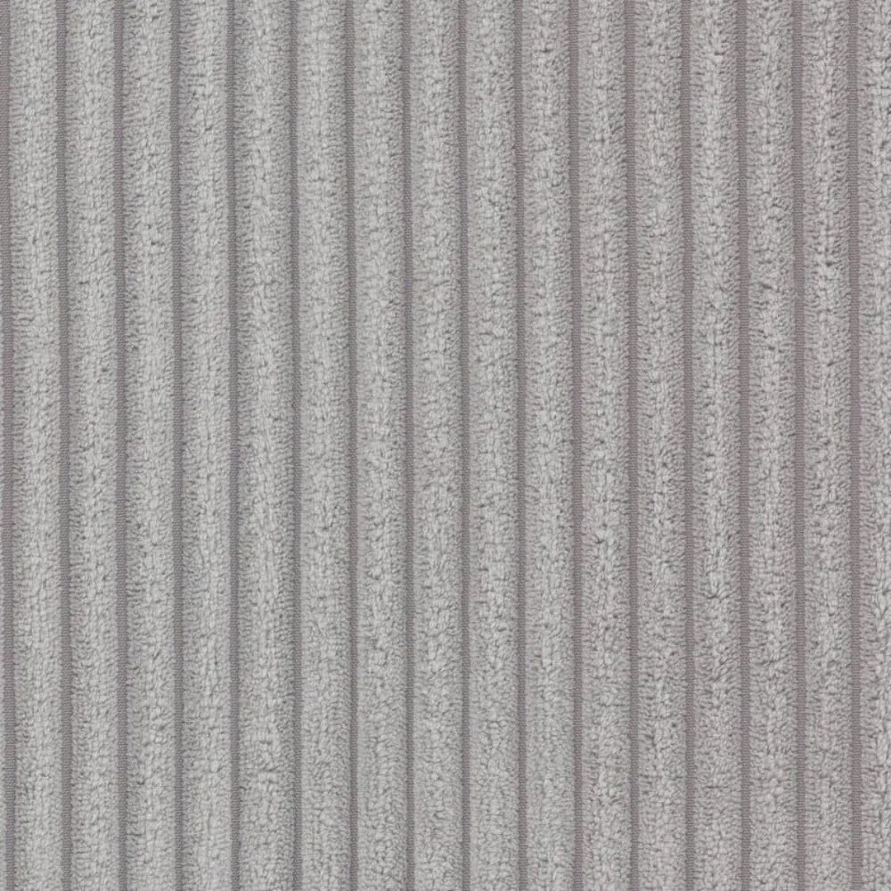 Fotoliu cu taburet gri cu tapițerie din catifea reiată Niko – Ropez