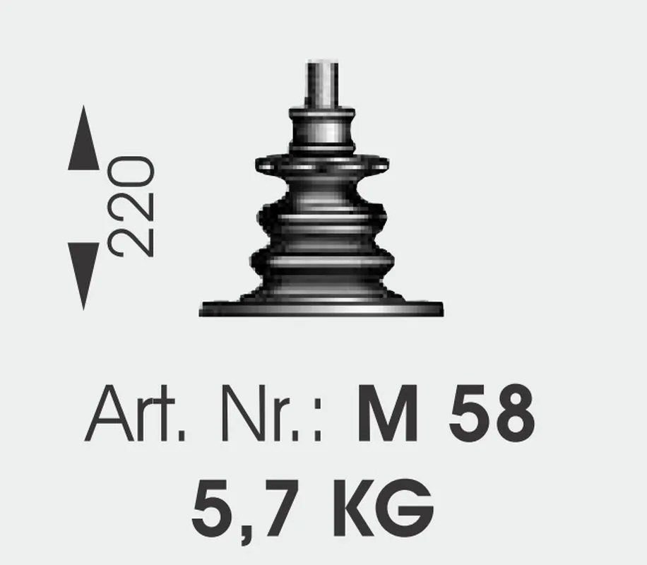 Stalp iluminat exterior din fier forjat, inaltime 84cm, AL 6796