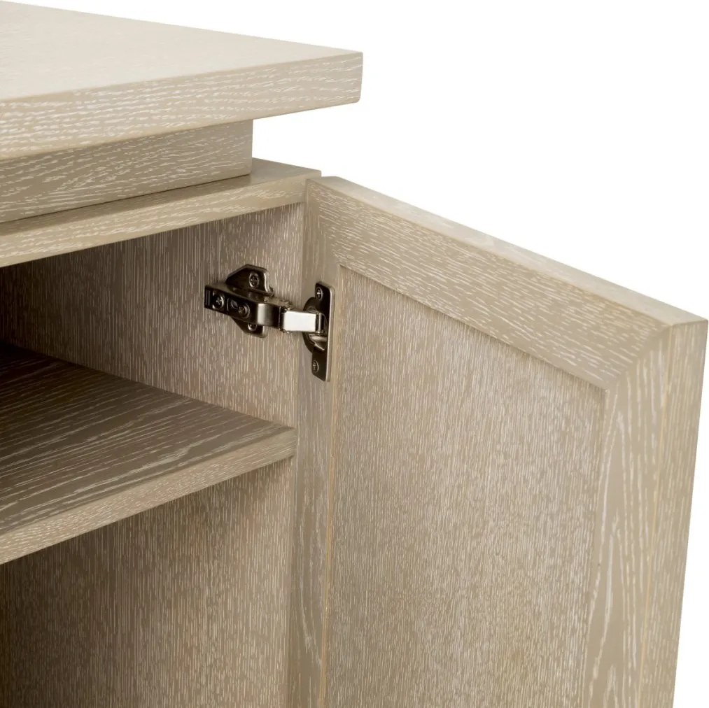 Birou Design LUX, Lemn, Rattan, Borchard stejar albit