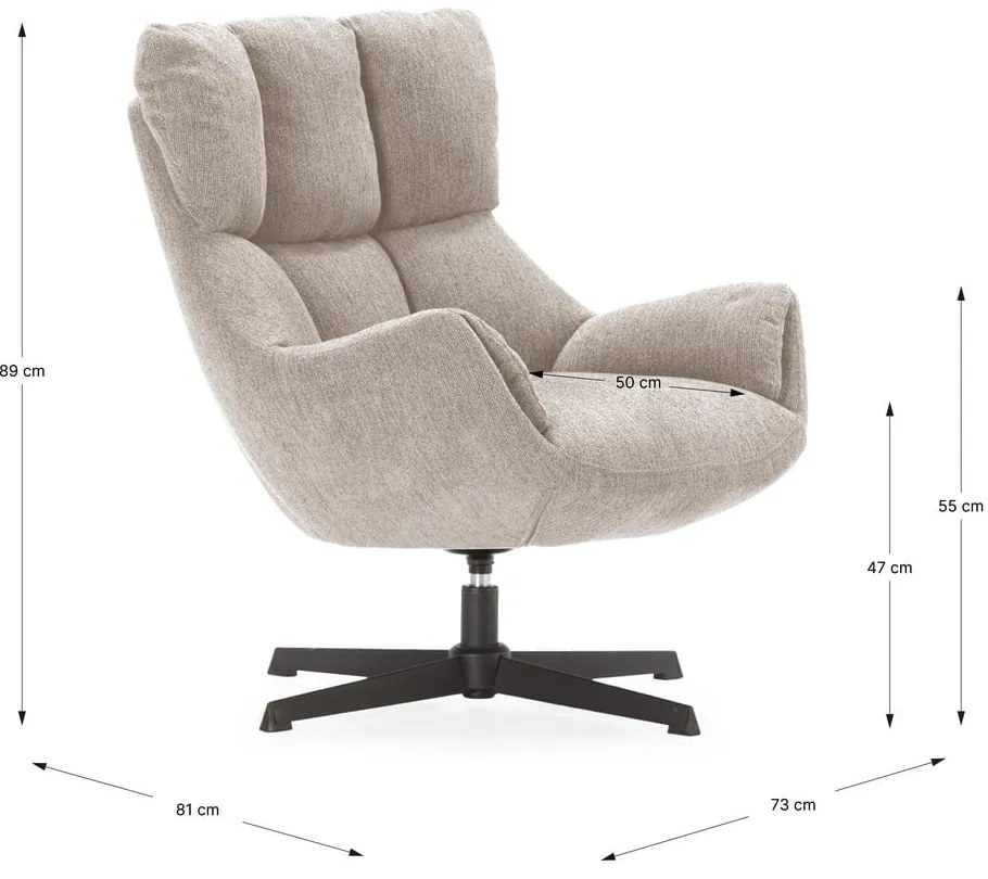 Fotoliu crem Odette – Marckeric