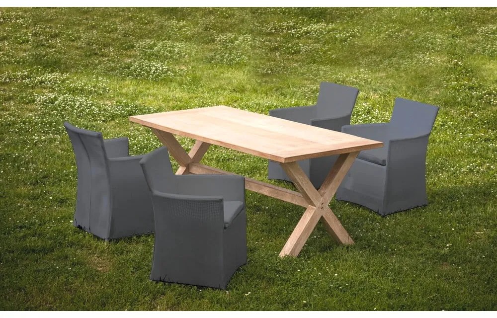 Scaun de grădină gri din metal Bali - Tomasucci