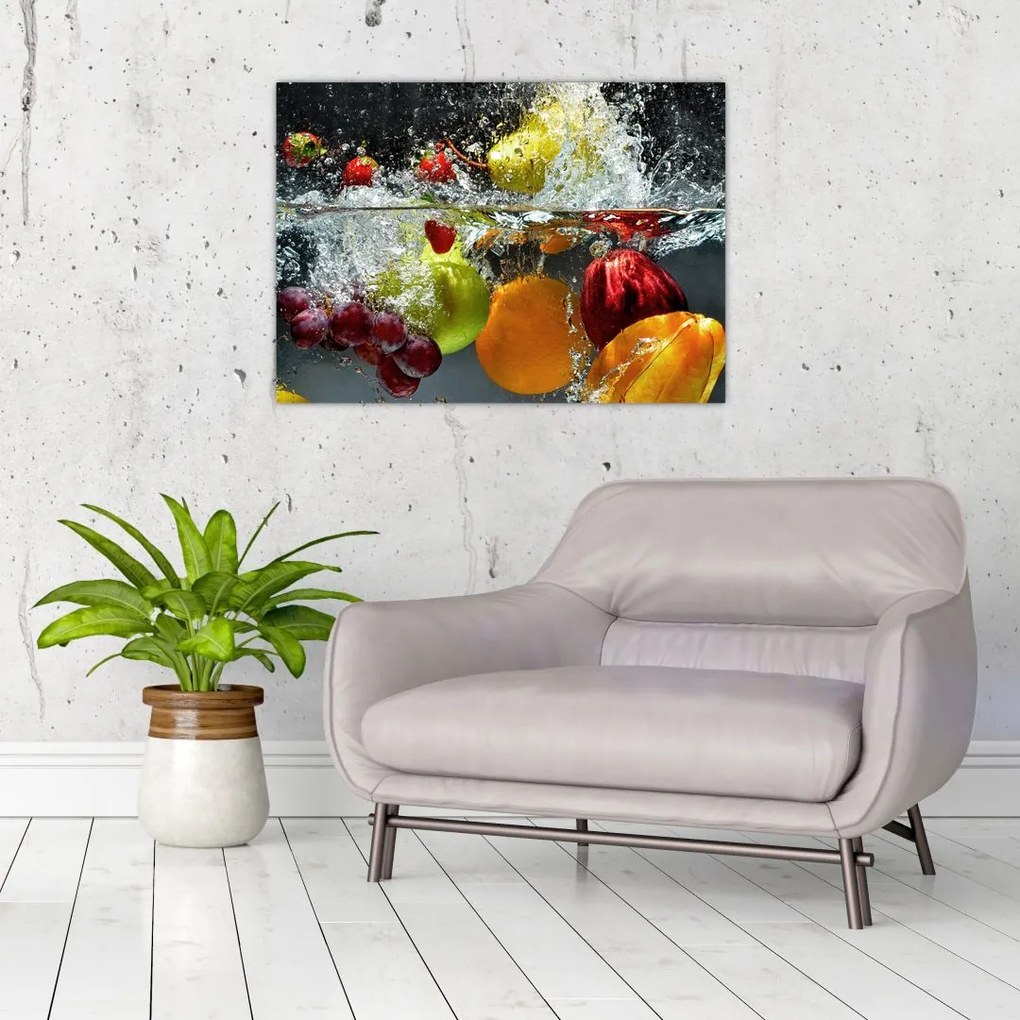 Tablou pe sticlă - Fructe (70x50 cm)