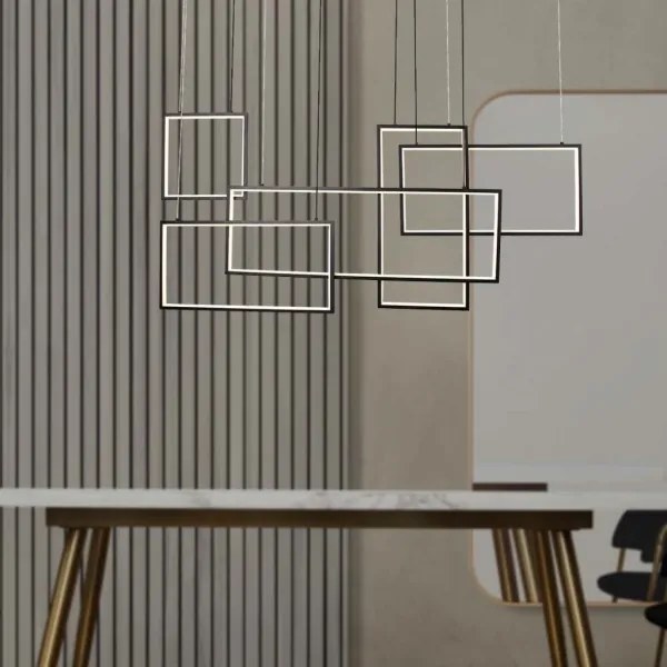 Lustră LED dimabilă pe cablu LED/45W/230V 3000K negru