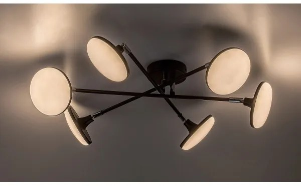 Lustră LED aplicată Rabalux 71063 MADI LED/24W/230V 3000K negru