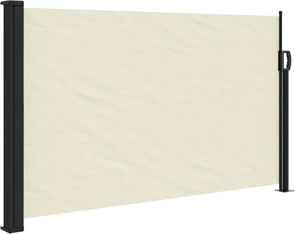vidaXL Copertină laterală retractabilă, crem, 120 x 600 cm