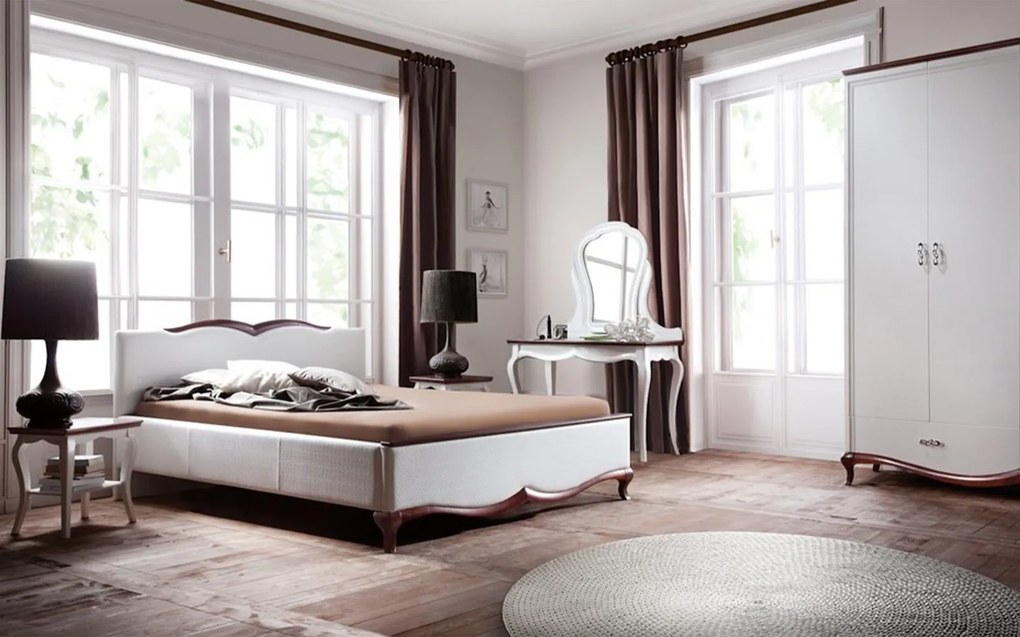 Pat lemn masiv Milan III 140/160/180x200cm - 160x200, Da