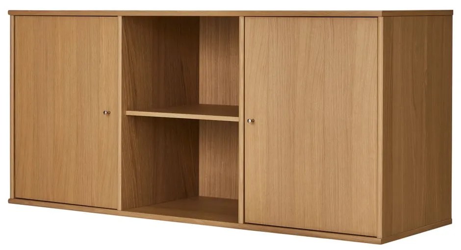 Comodă în culoare naturală joasă cu aspect de lemn de stejar suspendată 133x61 cm Mistral – Hammel Furniture