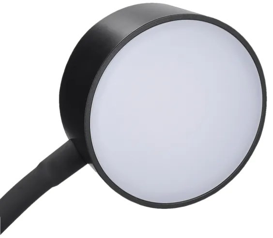 Lampă LED flexibilă dimabilă cu clemă Solight WO3001-B LED/2W/5V 3000/4000/6500K negru