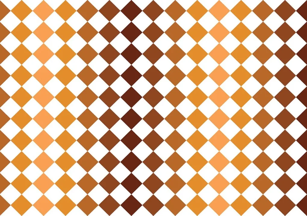 Fototapet - Mozaic - gresie maro (254x184 cm), în 8 de alte dimensiuni noi