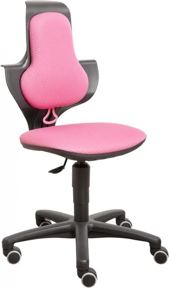 Scaun ergonomic cu spatar inalt Flexa roz