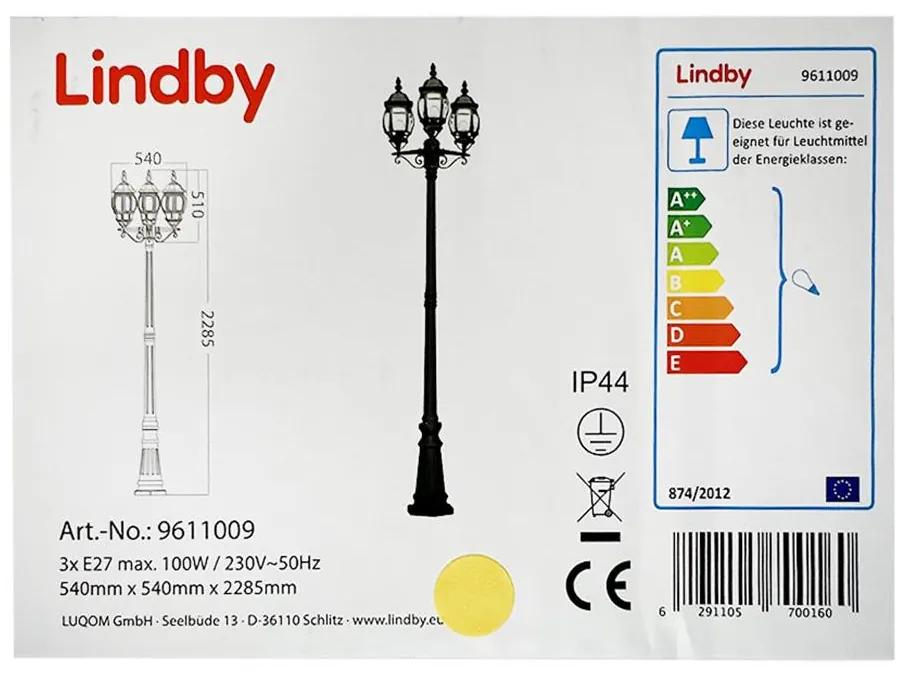Lampă de exterior Lindby 3xE27/100W/230V IP44