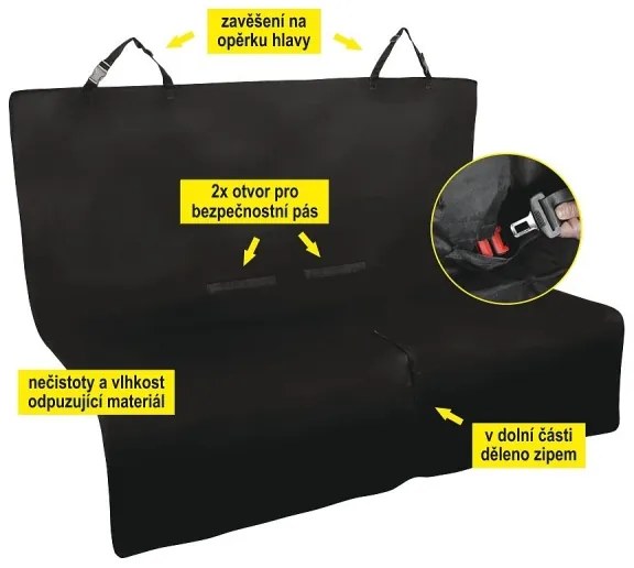 Pătură de protecție auto pentru câine 140x140 cm