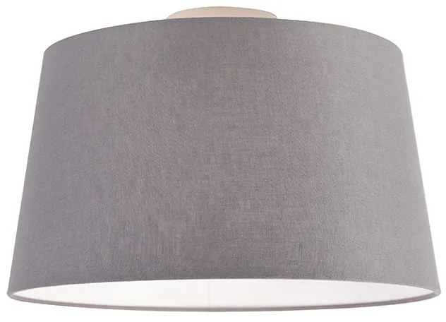 Plafonieră modernă cu abajur gri închis 35 cm - Combi