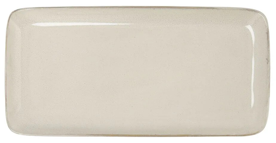 Platou pentru servire bidasoa ikonic alb ceramică (28 x 14 cm) (pack 4x)