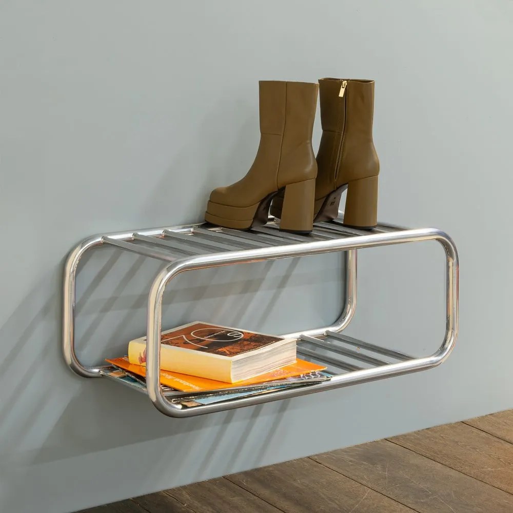 Pantofar argintiu suspendat din metal 72x28x35 cm Retro – Spinder Design