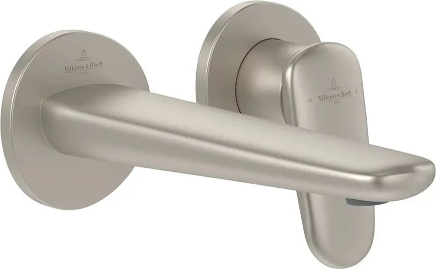 Baterie lavoar incastrata Villeroy&Boch Antao monocomanda nichel periat cu corp incastrat