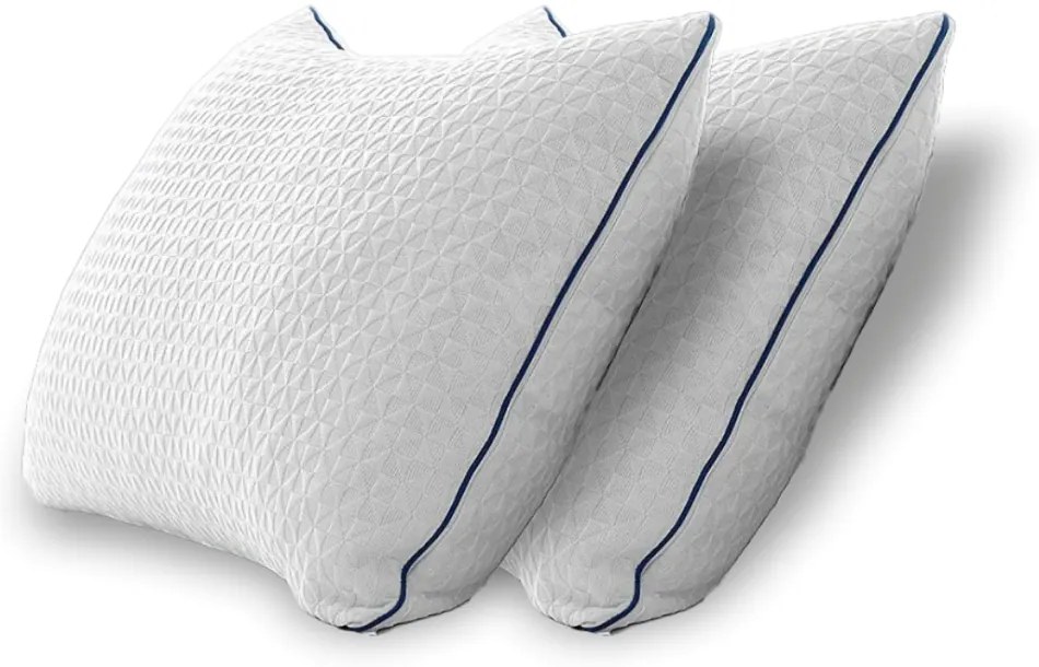 PACHET 2 PERNE CERVI-SAN KING SIZE, pernă ortopedică cervicală, din spumă cu memorie mărunțită