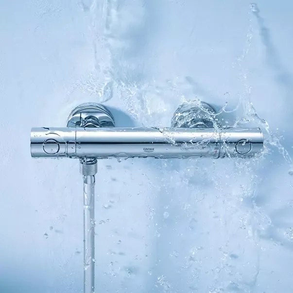 Baterie dus Grohe Grohtherm 1000 Cosmopolitan M antracit periat Hard Graphite