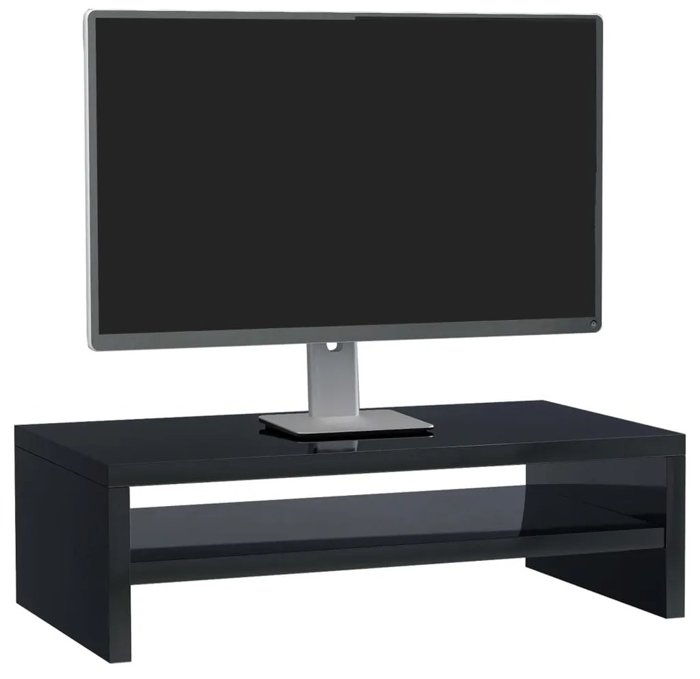 Suport monitor, negru extralucios, 42 x 24 x 13 cm, PAL 1, negru foarte lucios