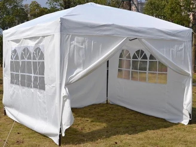 CORT PAVILION DE GRĂDINĂ 3x3 110g/m2 ALB GARDEN