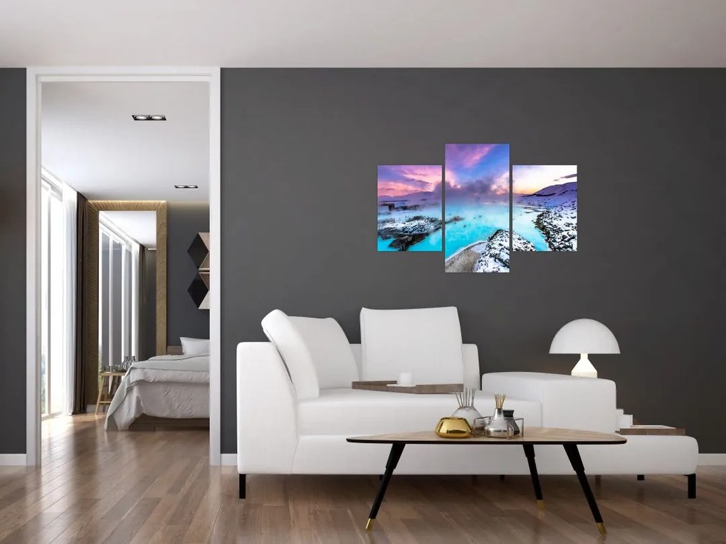 Tablou - Laguna albastră din Islanda (90x60 cm)