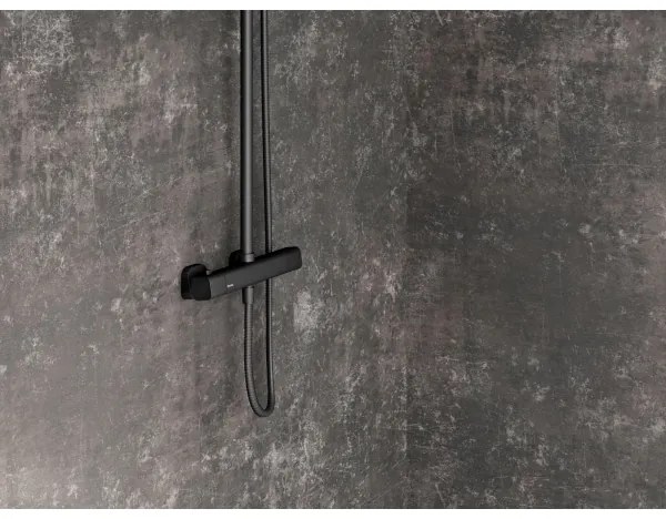 Ravak X070160 - Set de duș cu baterie termostatică FREE, negru