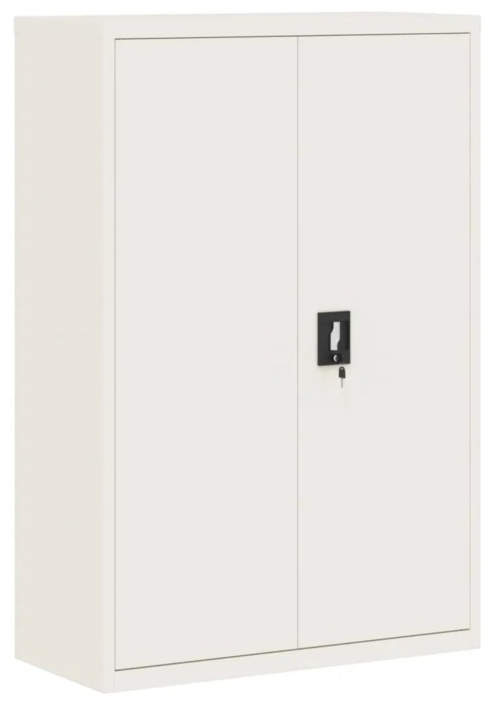 vidaXL Fișet, alb, 90x40x140 cm, oțel