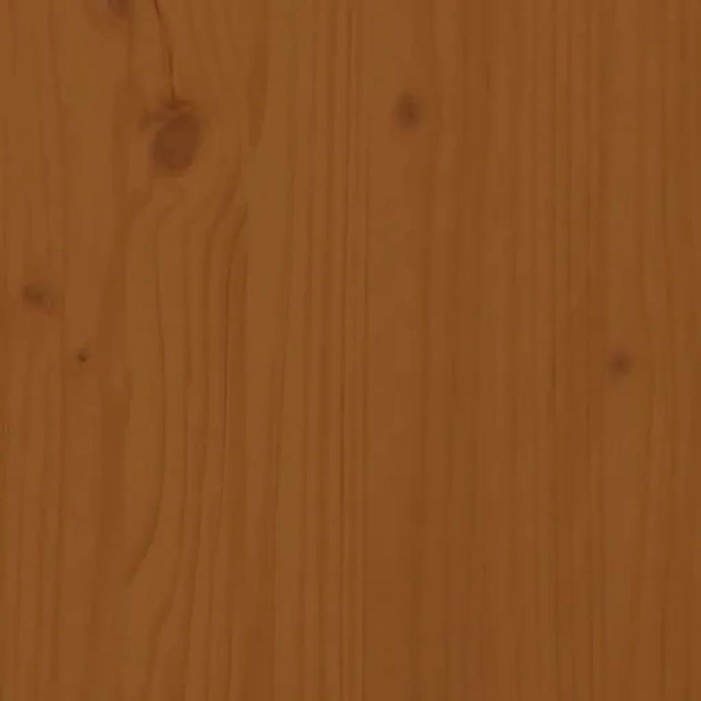 Cadru de pat cu 2 sertare maro miere 100x200 cm lemn masiv pin maro miere, 100 x 200 cm, 2 Sertare