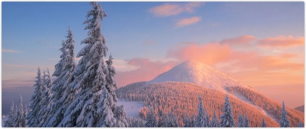 Tablou - Peisaj de iarnă (120x50 cm)