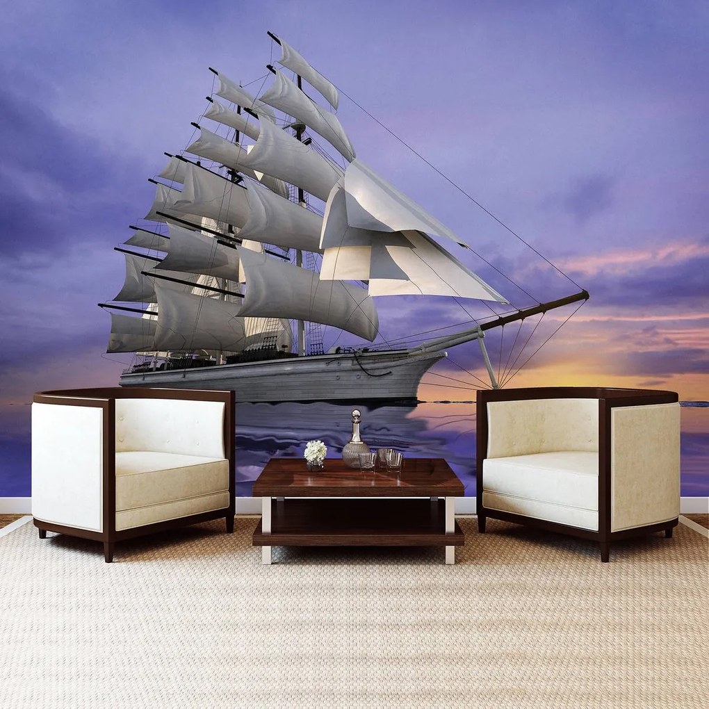 Fototapet - Corabie pe mare (152,5x104 cm)