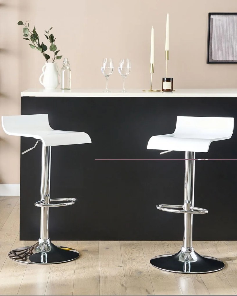 Set 2buc scaune tip bar Vanya (alb) . 1076309